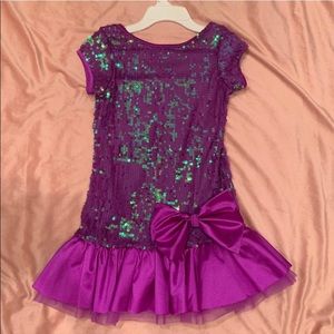 purple dance costume dress